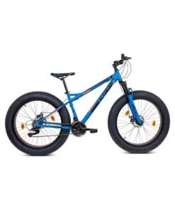 Vaux Joggers Fat Bike || 26 Inch Wheel Size || For Adults || 21 Spped Gear || Adjustable Seat || Aluminum Alloy Frame - Big Tyre || Blue
