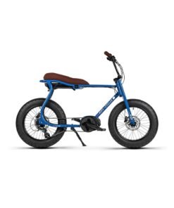 Ruff Cycles Lil'Buddy Men's E-Bike, Bosch Active Line Motor, Paposo Blue, Cruiser Style, Fat Tyres