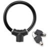 Rings Lock Security Bicycles Antitheft Lock Lightweight Portable Cycling Safety Lock with Keys Lightweight Portable Bicycles Lock（Black）