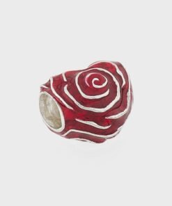PANDORA Rose Heart Sterling Charm