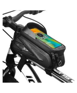 general Bicycle Phone Bag, Bicycle Front Frame Pouch, Waterproof, Bicycle Stand Accessory Pouch, Compatible iPhone 14Pro Max 13 12 XS XR Fit 6.9 inch