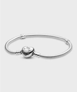 PANDORA Moments Heart & Snake Chain Bracelet