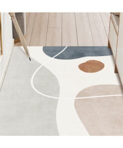 NKX Modern Minimalism Area Rug Non-Slip Soft Decorative Carpet 100X140CM (Vertical)