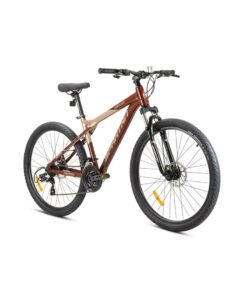 Spartan Ampezzo 27.5" MTB – 17.5" Alloy Frame, Shimano 3x7 Speed Drivetrain, Front Suspension Fork, Alloy Disc Brakes, 27.5x2.1" CST MTB Tyres, Trail-Ready Mountain Bike | SP-3005-27-ESBRWN