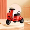 Cockatoo 3E-Cruise Wizard Rechargeable Electric Kids Bike,Kids Scooter Bike for 2-8 Yrs Girls&Boys Powered by 6V & 4.5 AH Battery for 4.5Hr-6Hr Ride with Aux,Bluetooth & Inbuilt Music-Red