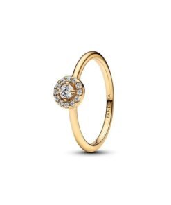 PANDORA Round Pave Halo Ring