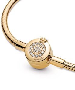 Pandora Moments Crown O Snake Chain Bracelet