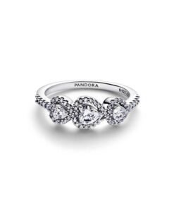 PANDORA Halo Heart Trilogy Ring