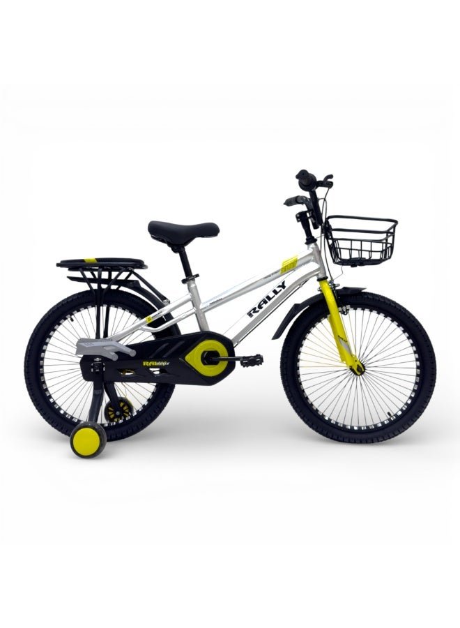 RALLY BICYCLE 20-Inch Kids Bicycle | 20-Inch Wheel Size | Urban Basket (RL-20-P132) | Steel Frame | Dual Brake | Pink Color
