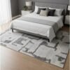 Noon East Carpet Rug Maze Tufted Design Dark Grey | Size - 160x230 cm - 5x7.5 ft  | For Medium Sized Family room, Bedroom with queen beds, 4-6 seater Dinning area, Entry hallways & Foyers