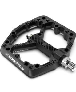 ROCKBROS Mountain Bike Pedals Flat MTB Pedals Nylon Fiber Bicycle Platform Pedals for Road Mountain BMX MTB Bikes Black
