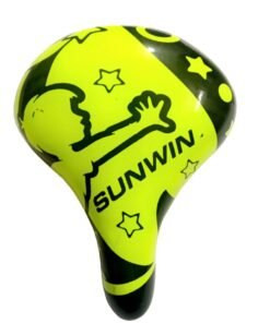 Sunwin Cycle Accessories Soft hitlon Saddle seat Plastic PVC Children Bicycle Universal fit Fitting for 12T 14T 16T 20T Green Colour