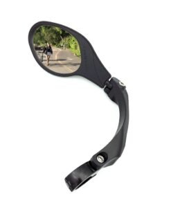 Barakah Handlebar Bike Mirror Stainless Steel Mirror Bicycle Rearview Mirror HF - MR081 (Left) Upgraded Bike Mirror Handlebar Mount Set Great for Bike