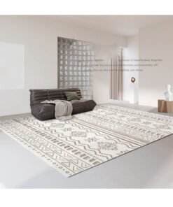 NKX Foldable, Machine Washable Floor Mat  for Living Room, Bedroom, Bedside, Sofa, and Coffee Table Areas 180X250Cm