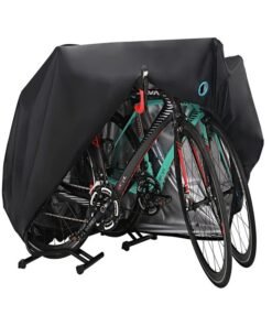 hanmir Bike Cover for 2-3 Bike Waterproof Outdoor Bicycle Cover with Lock Hole for Mountain Road Bikes