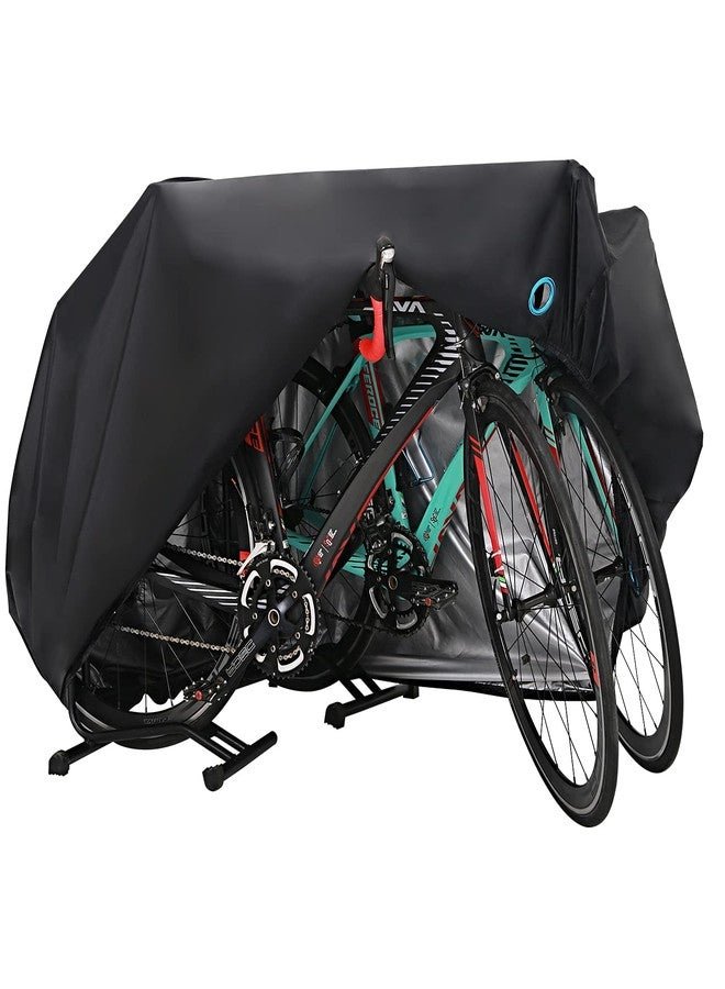 hanmir Bike Cover for 2-3 Bike Waterproof Outdoor Bicycle Cover with Lock Hole for Mountain Road Bikes
