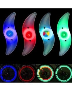 4 Pack Bike Spoke Lights, LED Bike Wheel Lights Keep Safe Decorations with 3 LED Flash Modes