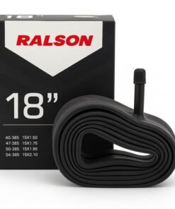 RALSON 18 Inch Bicycle Inner Tube (18x1.50–18x2.125) Fits 40-355/47-355/50-355/54-355/57-355 | 48mm AV Schrader Valve | Butyl Rubber Tube for Kids Bike, BMX, Scooter, Stroller, Folding