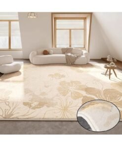 NKX Foldable, Machine Washable Floor Mat  for Living Room, Bedroom, Bedside, Sofa, and Coffee Table Areas 180X200Cm