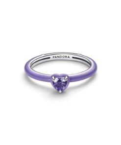 PANDORA Purple Chakra Heart Ring