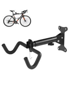 MIXDE Bike Wall Mount Hanger,Horizontal Bicycle Indoor Storage Rack,Cycling Wall Mounted Holder Hook, Adjustable Bike Hook, Hang Your Road, Mountain or Hybrid Bikes in Garage or Home