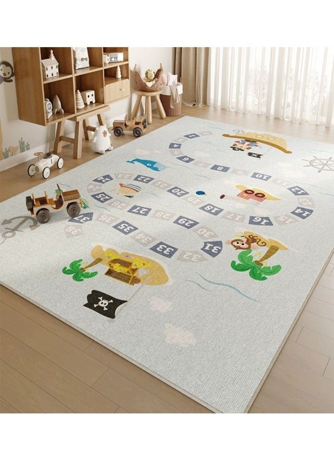 KLNAMAEAAN Foldable, Machine Washable Floor Mat for Living Room, Bedroom, Bedside, Sofa, and Coffee Table Areas 200X300Cm