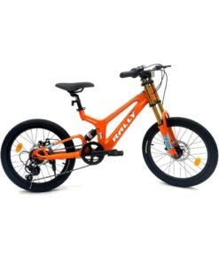RALLY BICYCLE, Unisex-youth mountain Magnesium bicycle, 20 inch for 6 years and above, 7 Speed Gear, Dual suspension