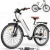 Windhorse F2 Electric Bike for Adults 350W Motor, 36V 13Ah Removable Battery, 40–80KM Range, 32KM/H Max Speed, Carbon Alloy Frame, 26" Tires, Shimano 7-Speed, Dual Disc Brakes, 3 Riding Modes