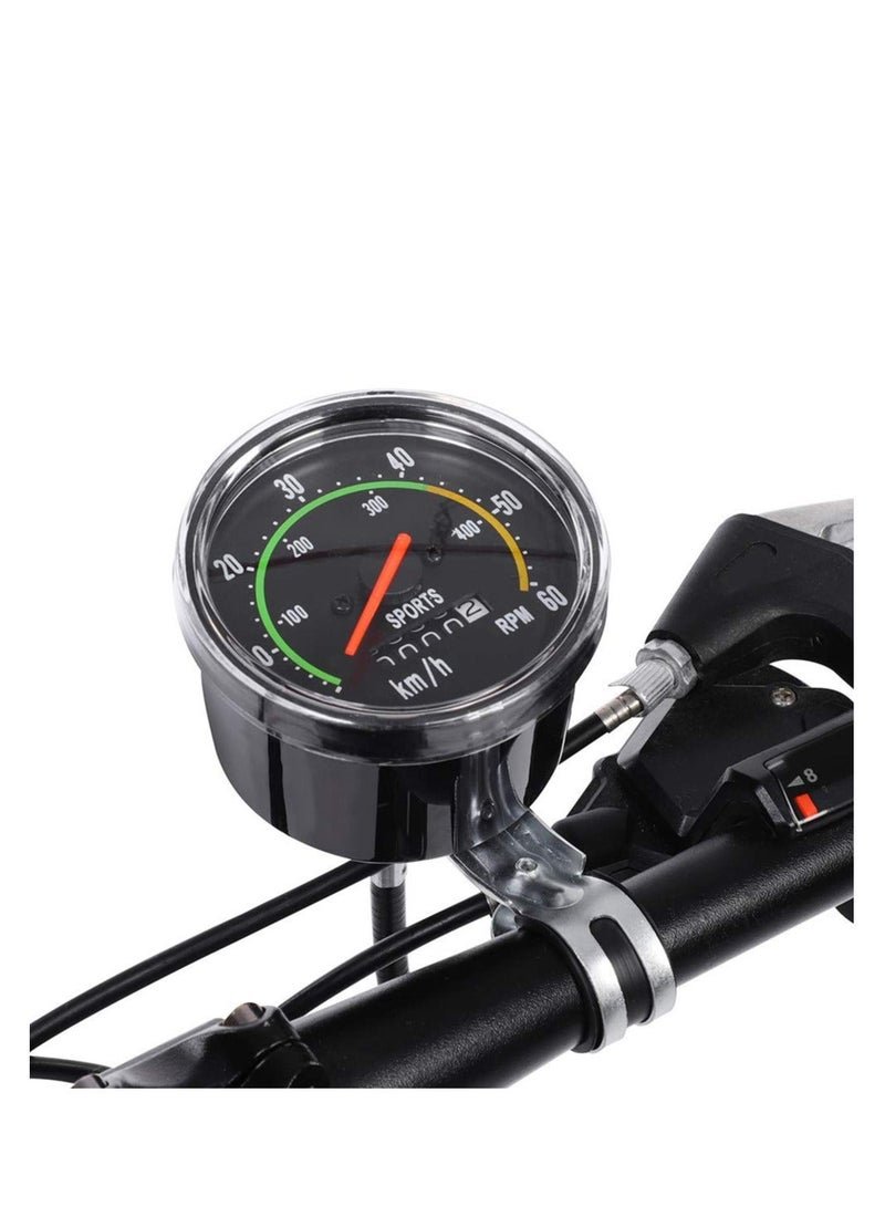 Cycling Cyclocomputer, Aluminum Alloy Mechanical Bicycle Computer, Bike Speedometer for 26 27.5 28 29 inch Bikes, Made of Durable Alloy, Crafted Durability, Accurate Data