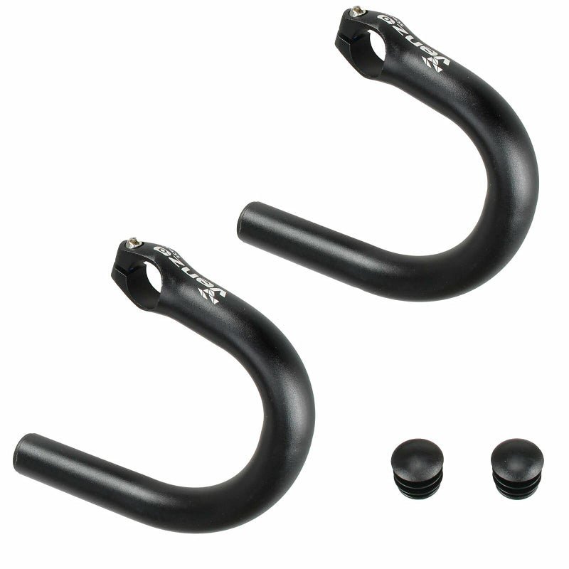 Venzo Road Bicycle Bike Adapter Handlebar Flat Bar To Drop Bar Ends - Mountain Bike To Road Bike Type
