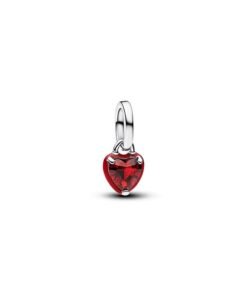 PANDORA Red Chakra Heart Mini Dangle Charm