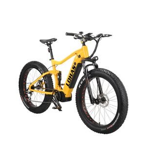 Bafang 1000W Full Suspension Fat Tire MID Drive Mountain MTB Electric Bike