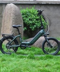Compact City Folding Electric Bicycle with Thumb Throttle