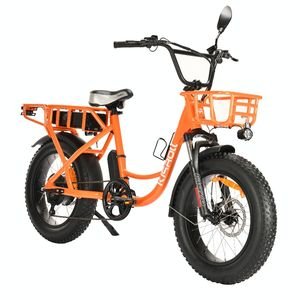 Electric Cargo Bike with 12000W Motor 48V 25ah Battery and Front Basket