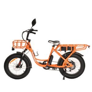 High Quality 7 Speed 1000W/1200W Fat Tyre Big Wheel Removable Battery Electric Bike