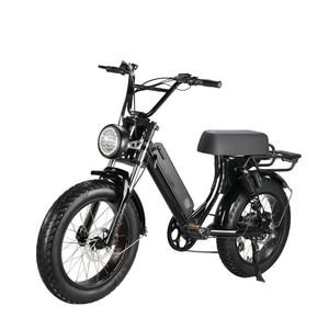 Lohas Long Saddle Electric Bike 48V/10ah Battery Rear Suspension Fork Ebike Full Suspension Mountain E Bike