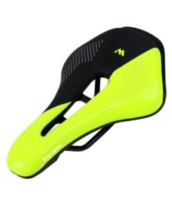 PU Leather Rails Bicycle Seat 25.3x15cm