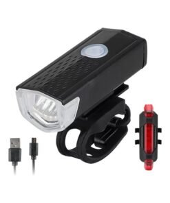 USB Bicycle Front Light And Tail Light Set
