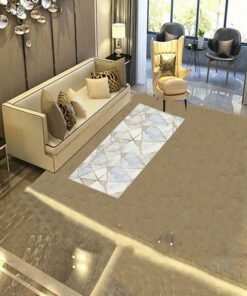 fashionhome Geometric Pattern Living Room Carpet Multicolour 40x60cm