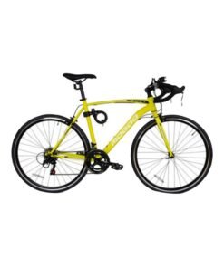 MOGOO Bolt 56Cm Road Bike | 56-CM Wheel Size | Adjustable Seat | Shimano Gears | For Adults |Yellow Color