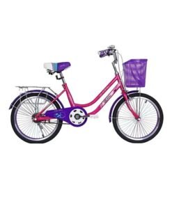 Vego Fashion City Road Bike || 20 Inch Wheel Size || For Kids Unisex || Adjustable Seat || Purple