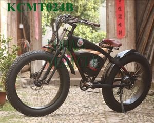 Popular 26" Fat Tire Chopper 48V 500 750W Motor Big Wheel Snow Tyre Electric E Bike Bicycle