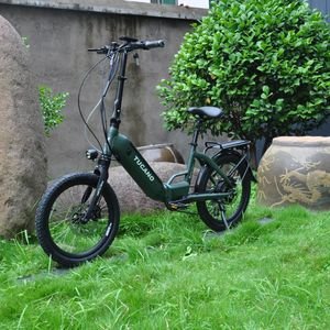Portable Electric Commuter Bike with Suspension and LCD Display