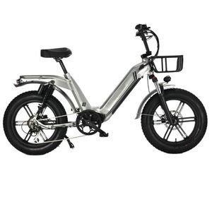 Shimano 7 Speed 20in 4in Fat Bike E Bike 1000W Folded Electric Bicycle Velo Fat Tire 48V 500W Mountain Snow Electric Bicycle