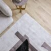 DANUBE HOME Galeria Lux Modern Rug | Washable Modern Rugs Style | Polypropylene + Polyester Area Rug Floor Covering | Indoor Carpet For Living Room Dining Bedroom 240x340cm-Grey White-231300472295