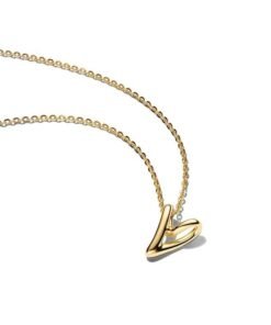 PANDORA Organically Shaped Heart Small Pendant Necklace
