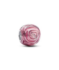 PANDORA Pink Rose in Bloom Charm