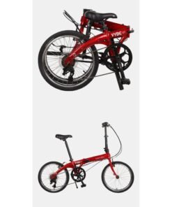 Dahon Vybe D7 Folding Bike | 20 Inch Wheel Size | 7 Speed | Red Color