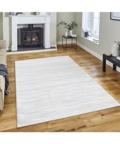 Handpicked Furniture Neutral White Rug, Ultra Soft Area Carpets For Bed Room, Living Room, And Dining Room, Antislip Floor Carpets, Easy To Clean, Made In Turkey, Polypropylene, Rectangle