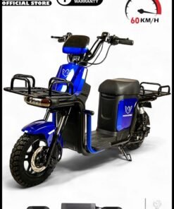 Wind Horse M4 Electric Bike with 1000W Motor, 60V 20Ah Battery, 60 KM/H Speed, 55KM Range, Carbon Alloy frame, 14 inches tires, Hydraulic Brakes, Remote Lock System, Best For Delivery Purpose